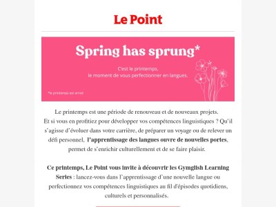 Lancez-vous dans l'apprentissage d'une nouvelle langue avec Gymglish