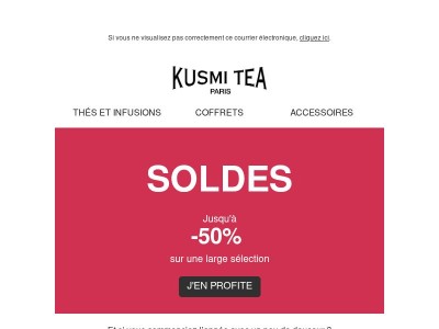 🥰 Les SOLDES Kusmi Tea sont enfin là !
