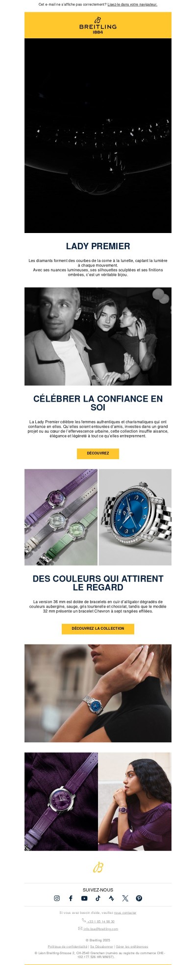 Le lancement de la Lady Premier