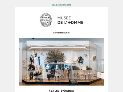 Votre rentrée au Musée de l'Homme
