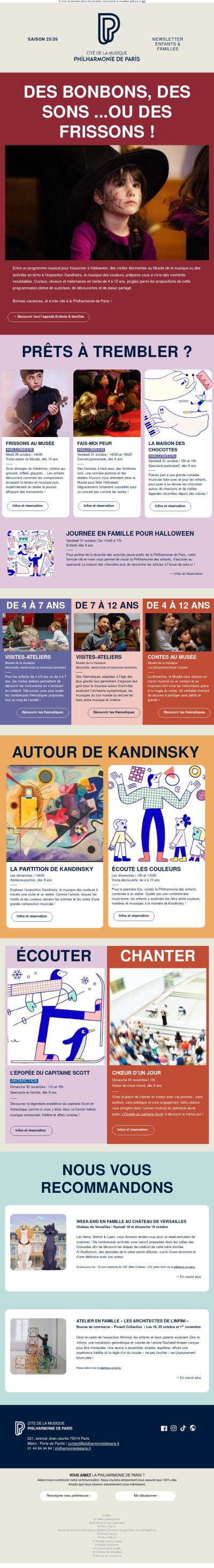 Des bonbons, des sons...ou des frissons !​