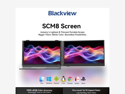 New Arrival Blackview SCM8 15.3-inch Portable Monitor Laptop Screen Extender