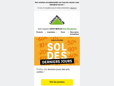 Soldes : derniers jours !