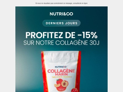 [SOLDES] −15 % sur votre Collagène 🔥