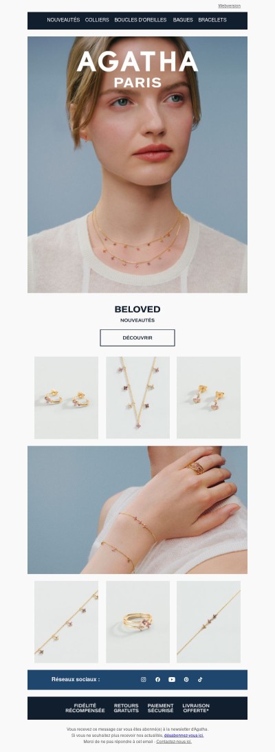 Notre collection iconique Beloved se réinvente en rose