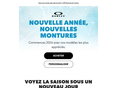 Nouvelle année, nouvelles montures