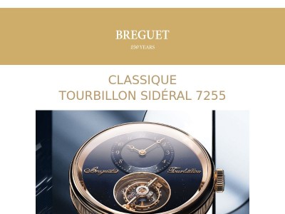 Nouveauté Breguet - Classique Tourbillon Sidérale 7255