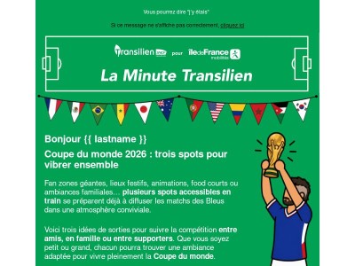 🏆 Ramenez la coupe à la maison, avec Transilien !