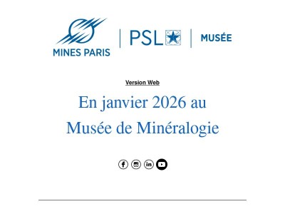 En janvier au Musée de Minéralogie