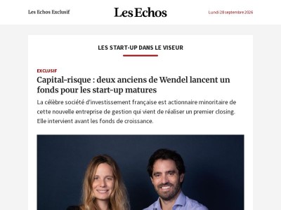 Un nouveau fonds pour les start-up matures