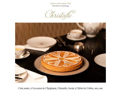 Couronnez vos tables pour l’Épiphanie avec Christofle