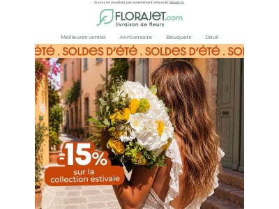 Soldes d’été 🌞 -15% sur la collection estivale !