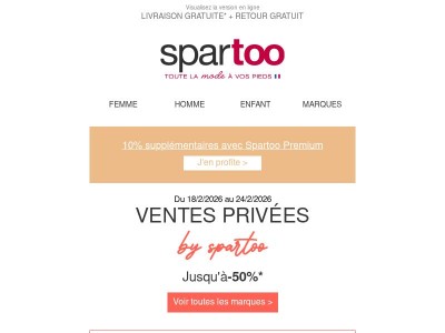 {{ lastname }}, Rien que pour vous ❤️ Jusqu'à -50 % sur Pepe jeans, Victoria, Freeman T.Porter, Aigle et Morgan en livraison gratuite.