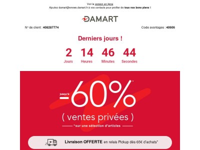 ⏳ Derniers jours : jusqu’à -60% !