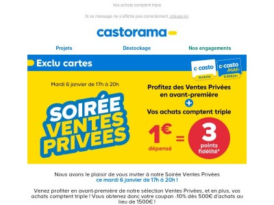Invitation : Soirée Ventes Privées dans votre magasin !