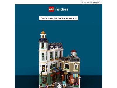 Le dernier set de construction modulaire sera à vous en premier, {{ firstname }}