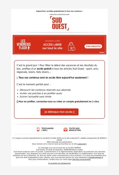 ⚡ Vendredi Flash : tous les articles en accès libre 🔓