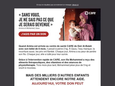 À Gaza, une mère n’a rien à donner à son enfant…