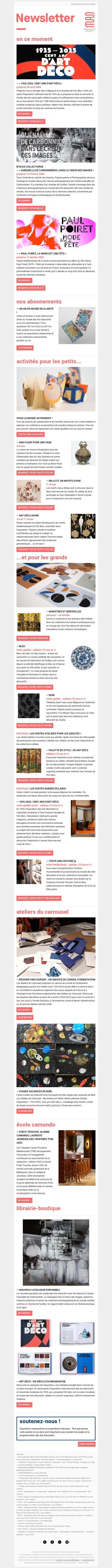 Novembre aux Arts Décoratifs !