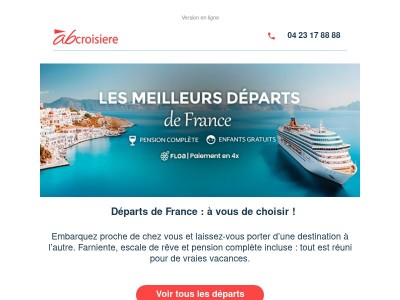 ⚓Départs de France : Cap sur les vacances !