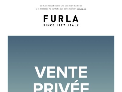 Vente privée exclusivement pour vous