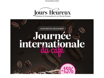 Aujourd'hui, le café est à l'honneur… et il ne vient pas seul !