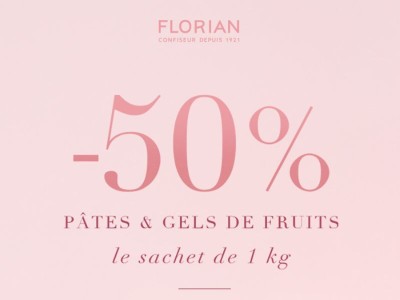 Encore ce soir : Pâtes & gels de fruits 1kg à -50% ! 🍊🍓