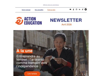 Newsletter avril : 🧵 Elles tissent leur indépendance financière