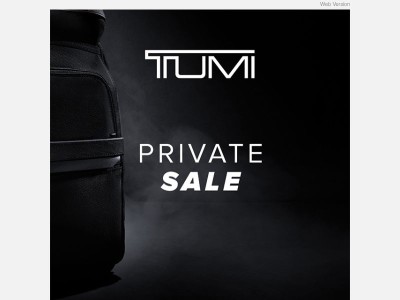 Votre accès exclusif aux Ventes Privées TUMI