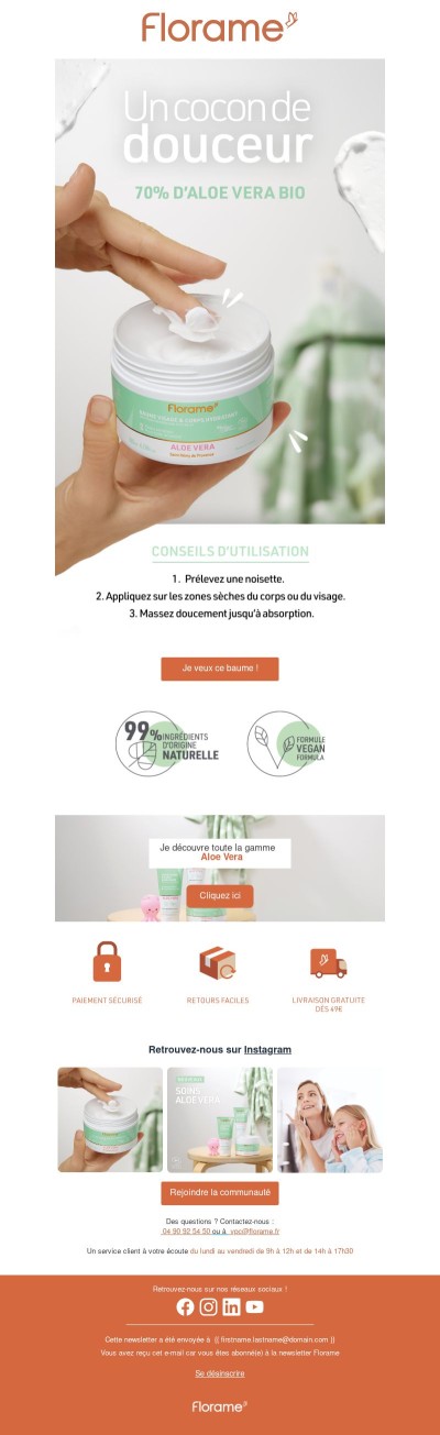 Nouveauté de l'hiver : Baume Visage & Corps Aloe Vera 💚