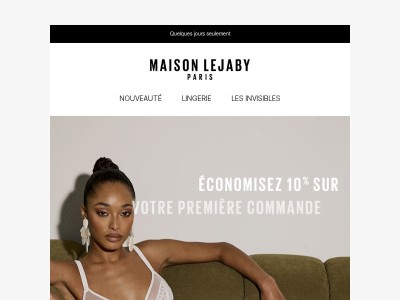 10% sur votre première commande