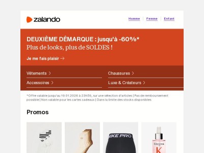  DEUXIÈME DÉMARQUE : jusqu'à -60%*