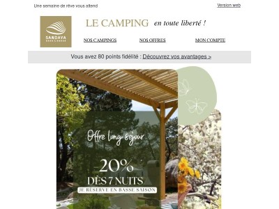 Basse saison : votre semaine à –20 %