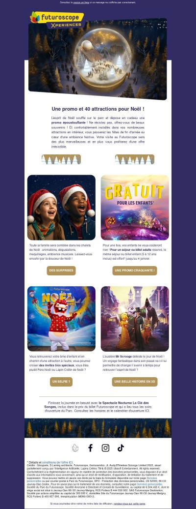 L'esprit de Noël souffle sur le parc ✨