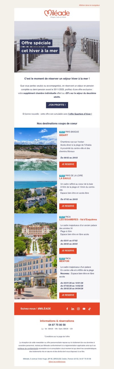 Jusqu’à -20% sur votre séjour en solo ou duo 🌊