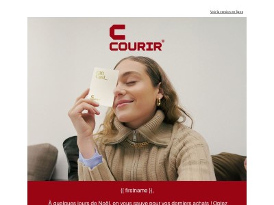 🎁{{ firstname }}, la carte cadeau Courir fera plaisir à tous les coups