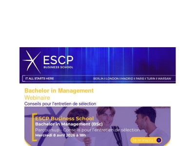 Webinaire Parcoursup - Découvrez les conseils de nos recruteurs pour l'entretien de sélection