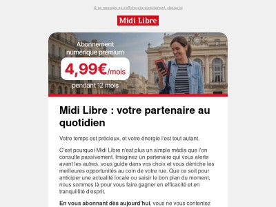 Dernières heures pour profiter de votre abonnement à 4,99€/mois pendant 1 an