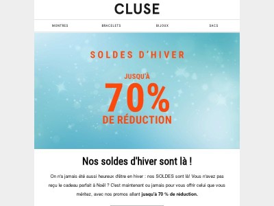 ❄️ Nos SOLDES d'hiver commencent… MAINTENANT ! ❄️
