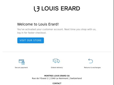 Customer account confirmation