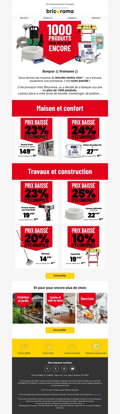 Des prix pour bricoler encore moins cher !