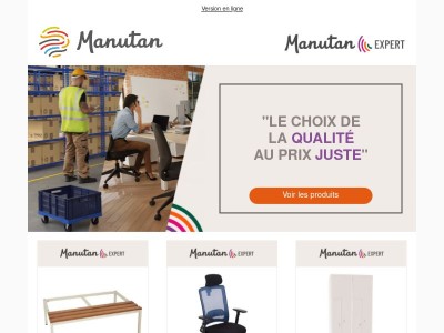 Retrouvez les solutions Manutan Expert