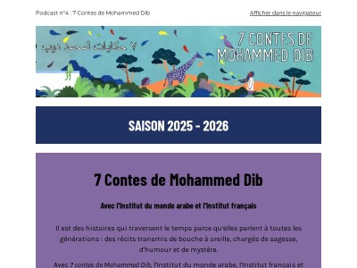 Animaux, sorciers, pirouettes : 7 contes de Mohammed Dib à écouter pour les vacances