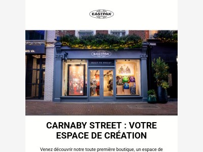 London calling : découvrez la boutique Eastpak Carnaby Street