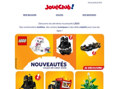 Nouveautés LEGO® : à construire sans attendre !