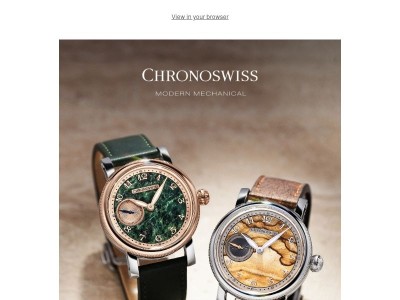 NOVELTY: Chronoswiss Stone Dial Limited Editions