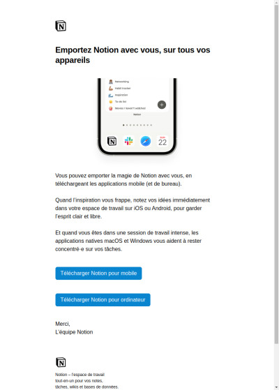 Notion pour les équipes (4/5) :