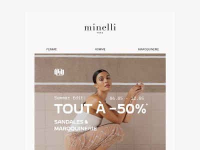 TOUT À -50% | Sandales