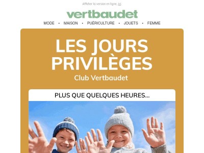 👋 BYE BYE les Jours Privilèges...