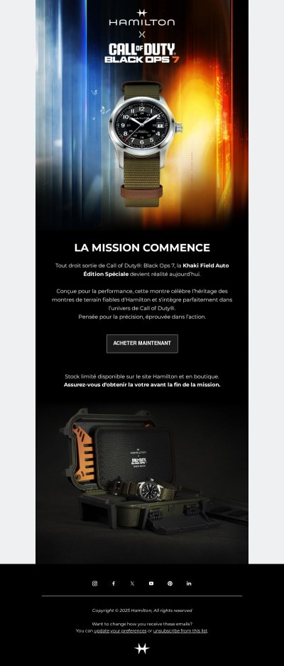 Hamilton x Call of Duty®: la mission commence